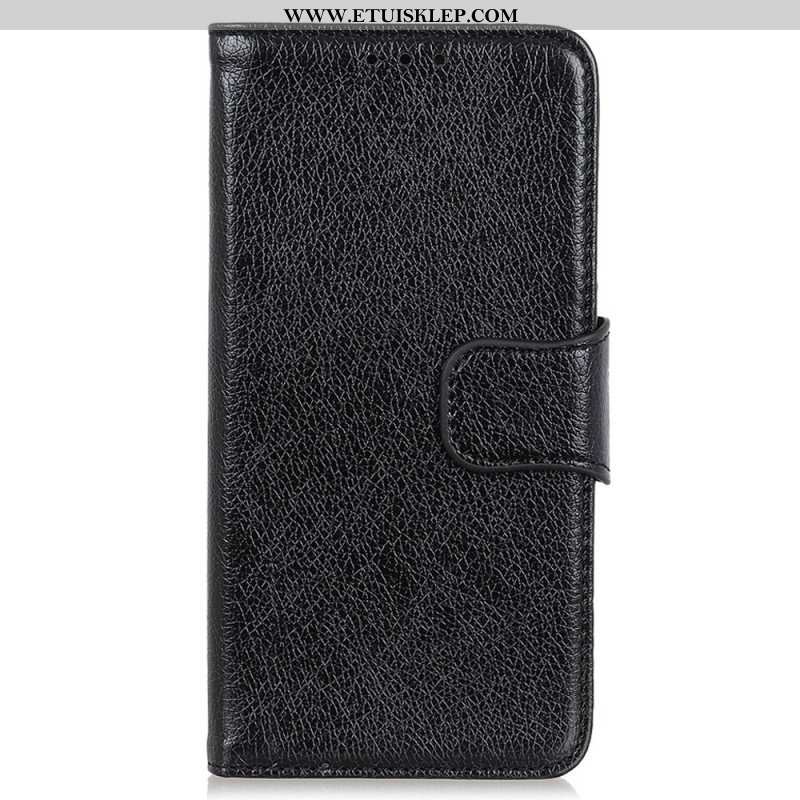 Etui Folio do Xiaomi Redmi Note 12 4G Dwoina Skóry Nappa